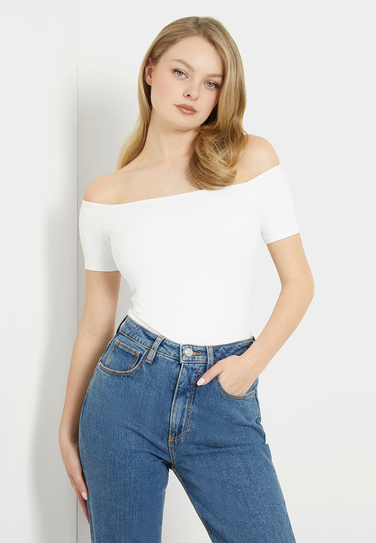 Off Shoulder Cristal Bodysuit